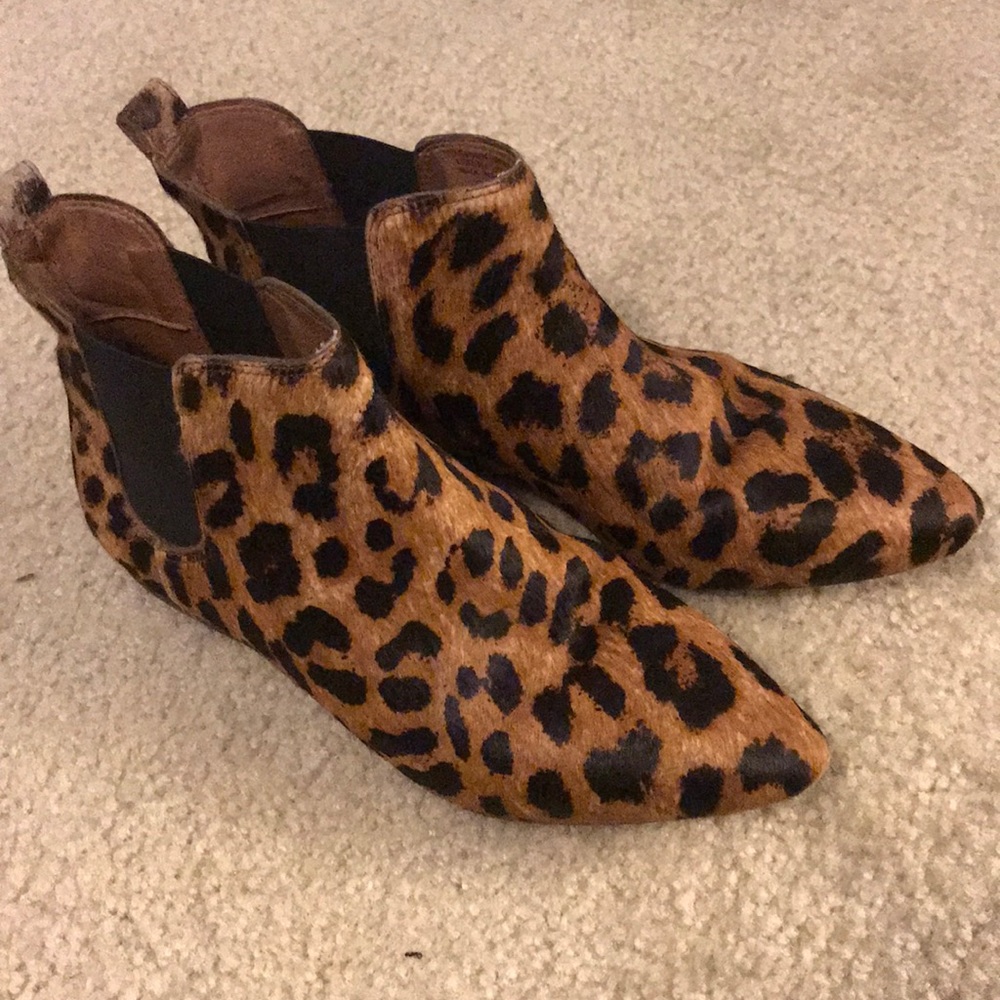 Madewell cheetah booties